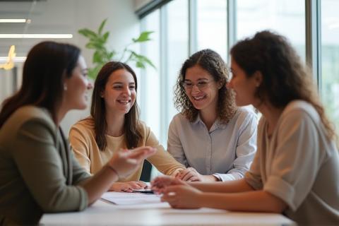 SwiftBite team collaborating in office